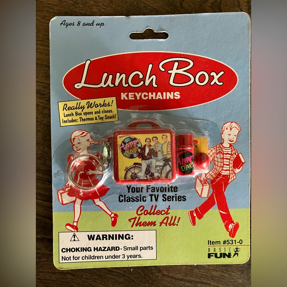 Happy Days Mini Lunch Box Key Chain By Basic Fun Inc